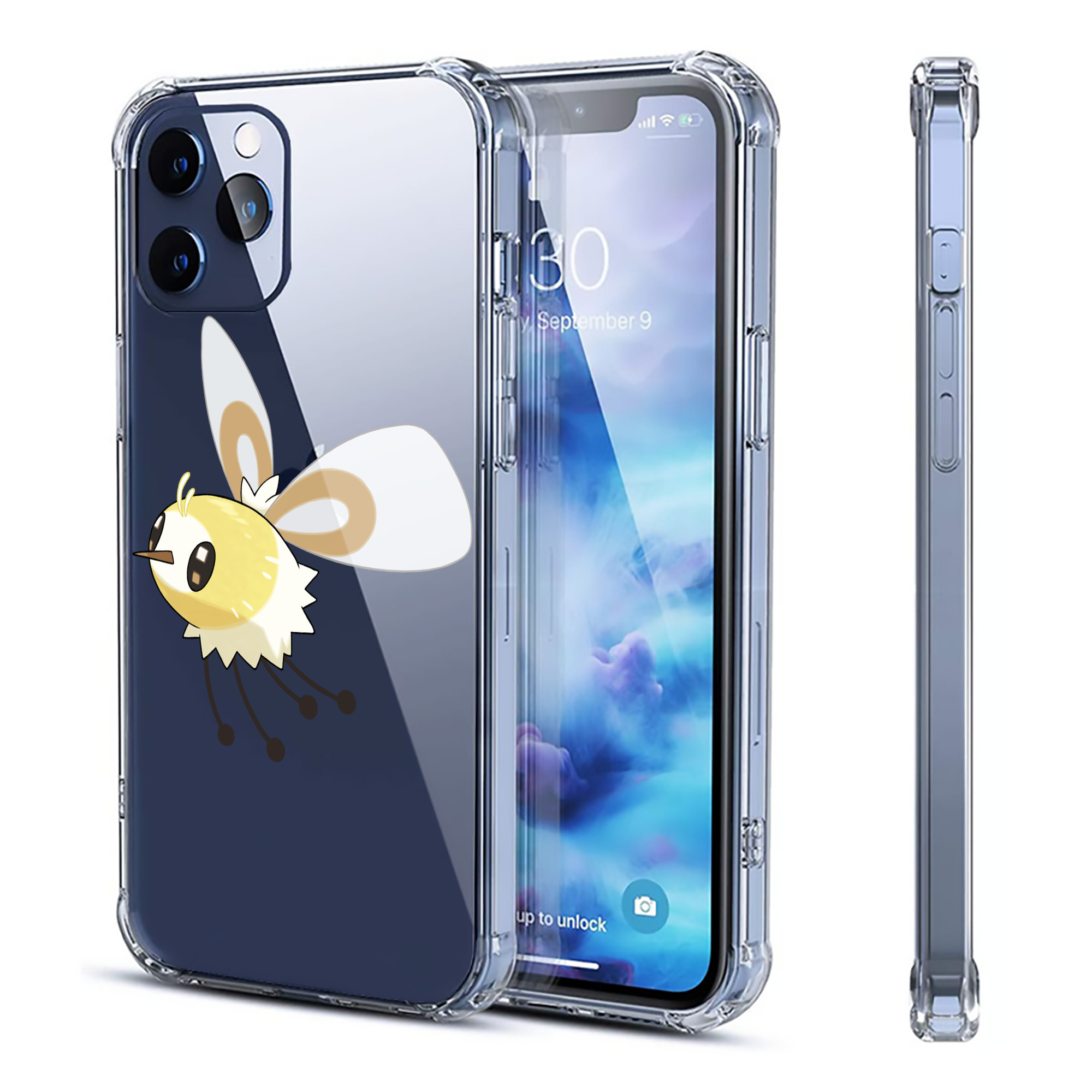 （画像用） ポケットモンスター Pokémon 【iPhone 12シリーズ対応】透明スマホケース（クリアソフトケース）